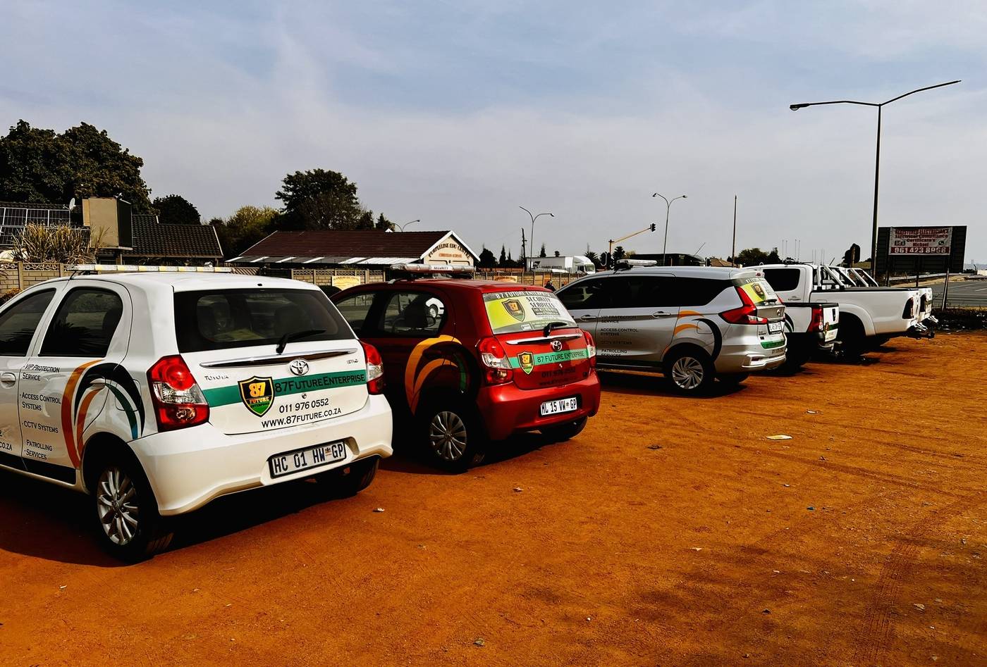 Marked patrol sedans